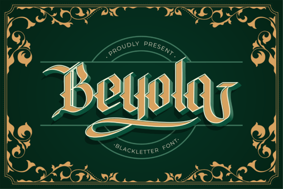 Beyola: A Stunning Blackletter Font with Vintage Charm