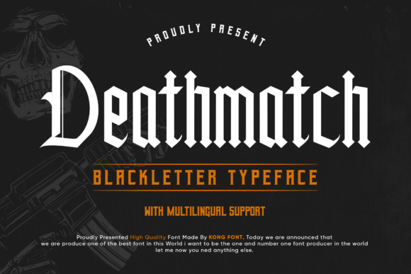 Deathmatch Font: Elevate Your Designs with Bold Blackletter