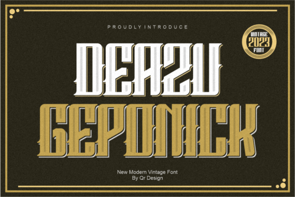 Deazu Geponick: Bold Blackletter for Modern Branding