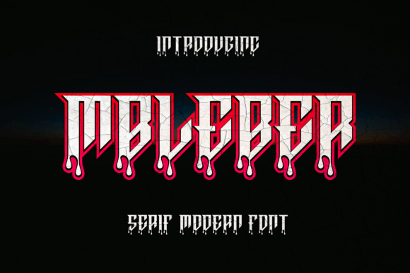 Mbleber: A Bold Blackletter Font for Modern Branding