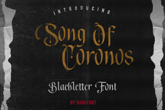 Song of Coronos: A Bold Blackletter for High-Impact Branding