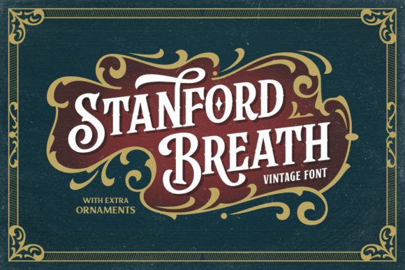 Stanford Breath: Elevate Your Designs with Vintage Victorian Typography