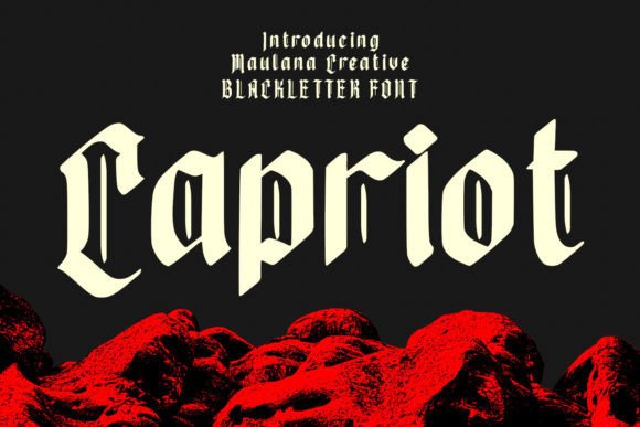 The Capriot Typeface: Elevating Design with Modern Blackletter