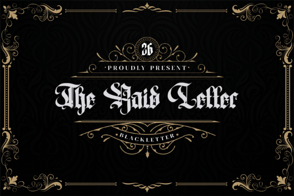The Raid Letter: Bold Blackletter for Modern Branding