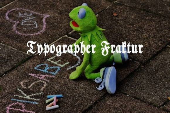 Typographer Fraktur: Elevating Design with Historic Blackletter Precision