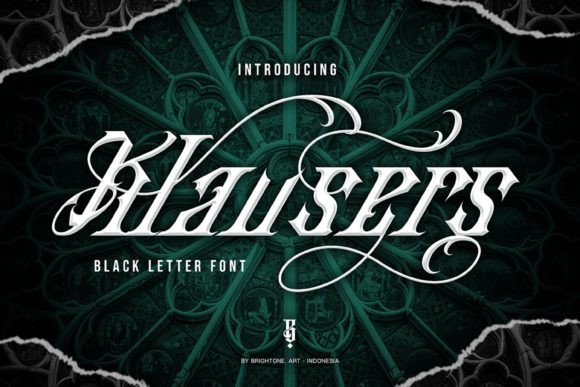Unlocking the Gothic Edge: Why Klausers is the Ultimate Blackletter Italic for Modern Design